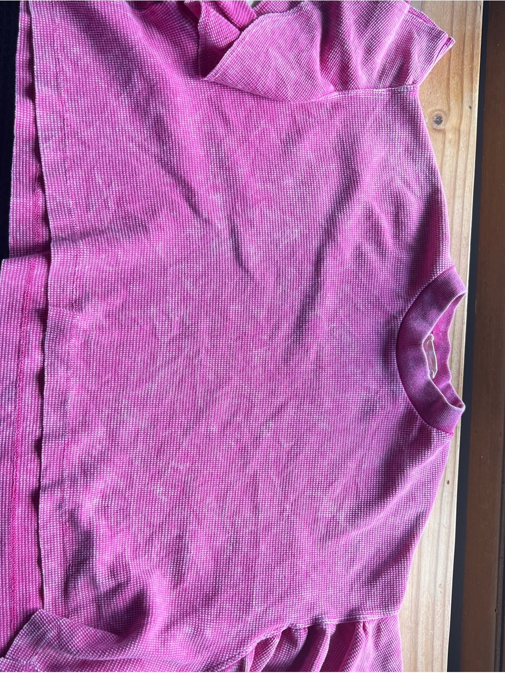Pink Crew Neck Knit Short Ruffle Sleeve Pullover Top W - M # 480 Altar’d state